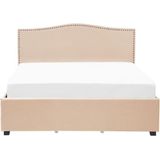 MONTPELLIER - Bed met opbergruimte - Beige - 180 x 200 cm - Polyester