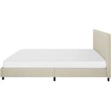 ALBI - Tweepersoonsbed - Beige - 180 x 200 cm - Polyester