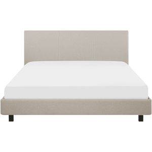 ALBI - Tweepersoonsbed - Zwart - 160 x 200 cm - Polyester