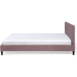 FITOU - Tweepersoonsbed - Roze - 180 x 200 cm - Fluweel