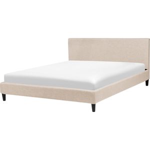 Beliani FITOU  - Tweepersoonsbed - Beige - 180 x 200 cm - Polyester