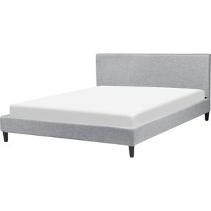 FITOU - Tweepersoonsbed - Grijs - 180 x 200 cm - Polyester