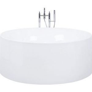 Badkuip wit ⌀ 140 cm acryl sanitair vrijstaand rond modern badkamer