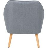 LOKEN - Fauteuil - Grijs - Polyester