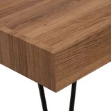 Koffietafel bruin hout 100 x 60 cm rechthoekig modern salontafel