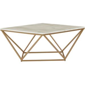 MALIBU - Salontafel - Beige/Goud - MDF