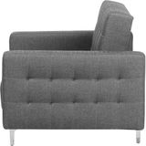 ABERDEEN - Chesterfield fauteuil - Grijs - Polyester