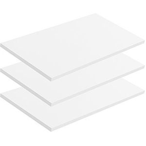 mokebo® Planken voor Multifunctionale Kast 'The Inserts' in wit, voor Archiefkast, Bestandskast, Dossierkast 57x1,50x29,50 (w/h/t in cm) | 3 Stukken