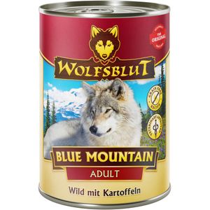 Wolfsblut Blue Mountain - 6 x 395 g - wild vlees - nat voer - hondenvoer - graanvrij