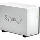 Synology - DiskStation DS220J - NAS - Wit - 4TB - 2 Drive Bays - Inclusief 2 x 2TB HDD