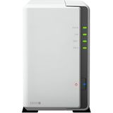 Synology - DiskStation DS220J - NAS - Wit - 4TB - 2 Drive Bays - Inclusief 2 x 2TB HDD