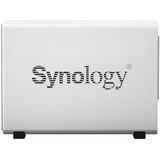 Synology - DiskStation DS220J - NAS - Wit - 4TB - 2 Drive Bays - Inclusief 2 x 2TB HDD