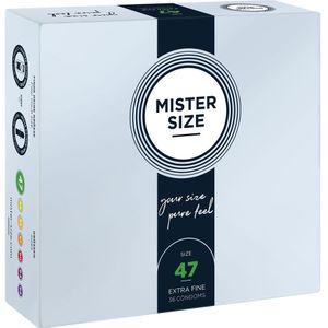 MISTER SIZE 47 Ultra Dunne XS condooms 36 stuks (verkrijgbaar in 7 maten)