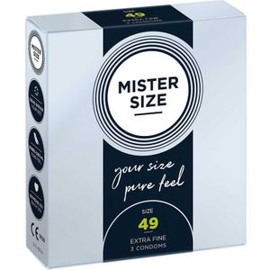 MISTER SIZE 49 Ultra Dunne S condooms (3 pack)