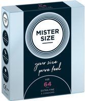 MISTER SIZE 64 Ultra Dunne XXL condooms 3 stuks (verkrijgbaar in 7 maten)
