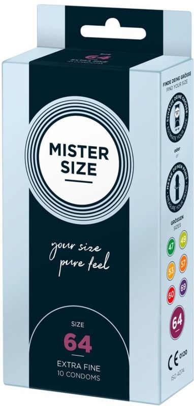 Mister Size «64» robust &amp; komfortabel - 10 Ma&#223;kondome