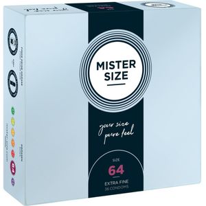 MISTER SIZE 64 Ultra Dunne XXL condooms (36 pack)