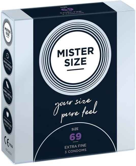 MISTER SIZE 69 Ultra Dunne XXXL condooms (3 pack)