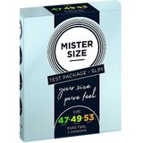 MISTER SIZE - Proefset - Slim - 3 Condooms - Slank Testpakket