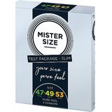 MISTER SIZE - Proefset - Slim - 3 Condooms - Slank Testpakket