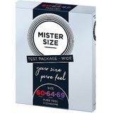 Mister Size TEST KIT - Condooms 60, 64, 69 mm - 3 Stuks transparant