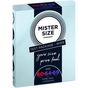 Mister Size - Paspakket 60-64-69mm condooms - 3 stuks