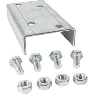 Verbindingsstuk SP voor rollenlijsten, VE = 10 stuks, bodem-element voor de rollenbaan, past op rol-Ø van 50 mm, vanaf 2 VE