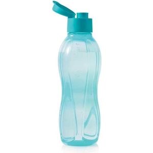 Tupperware Ecofles Plus 750 ml Turquoise | Drinkfles met Sportdop fles blauw groen