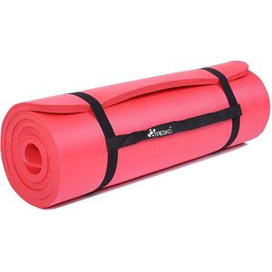 Fitnessmat - Fitness mat XL - Yogamat - 190x100x1.5 cm - Rood