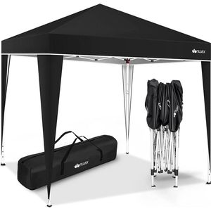 Tillvex  Partytent Vouwpaviljoen Paviljoen Opvouwbaar 3 x 3 meter, pop up tent, antraciet