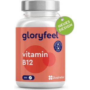 Vitamine B12 - 200 Tabletten - 1000 µg per Tablet - Met Folaat