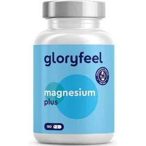 Premium magnesium citraat 1554mg - Met vitamine B6 en B12 voor spieren, botten en immuunsysteem* - Zeer biologisch beschikbaar - 180 veganistische capsules - Laboratorium getest