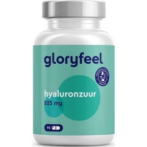 Hyaluronzuur Capsules - Hooggedoseerd - 525 mg - 90 Veganistische Capsules