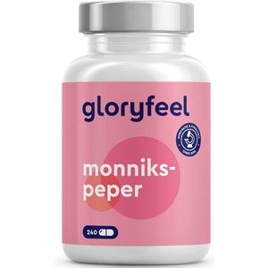 Monnikspeper Capsules - Hooggedoseerd 4:1 Extract van Originele Vitex Agnus Castus - 10 mg per Capsule - 240 Vegan Capsules - Laboratorium Getest, Veganistisch zonder Toevoegingen Made in Germany