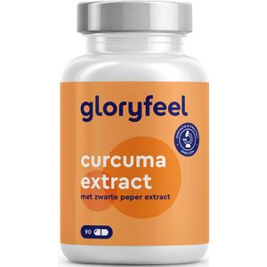 Curcuma Extract Capsules - Curcumin-gehalte van een capsule komt overeen met circa 17.000 mg Kurkuma - 95% Extract Hooggedoseerd - 90 veganistische capsules - Laboratorium getest in Duitsland