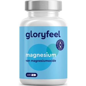 Magnesium 400 capsules - 400mg elementair magnesium per dagelijkse dosis - Ondersteunt spierfunctie & energiemetabolisme* - Laboratorium getest, veganistisch en zonder toevoegingen