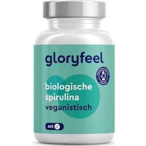 Biologische Spirulina 3000 mg + 780 mg Phycocyanine, 600 Tabletten, Natuurlijke Organische Spirulina, Bevat van nature eiwitten, vitaminen & mineralen, Blauw Spirulina Zeewier, 500 mg per tablet