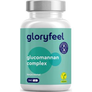 Glucomannan - Konjac-wortel - 240 Capsules - 4000 mg per Dagelijkse Dosis - Ondersteunt Gewichtsverlies