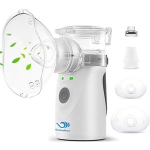 BerkeMed Inhalatieapparaat, inhalatieapparaat voor kinderen, inhalator, kindervernevelaar, draagbare inhaleerapparaat, nebulizer voor luchtwegaandoeningen, effectief voor volwassenen en kinderen