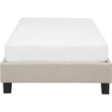 Beliani Roanne - Bed - Beige - Stof