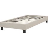 Beliani Roanne - Bed - Beige - Stof