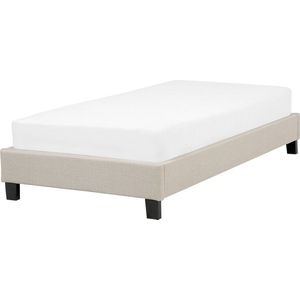 Beliani Roanne - Bed - Beige - Stof