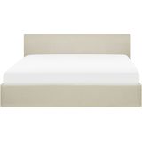 Beliani ORBEY  - Tweepersoonsbed - Beige - 160 x 200 cm - Polyester