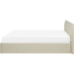 Beliani - ORBEY - Tweepersoonsbed - Beige - 180 x 200 cm - Polyester