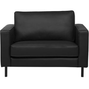 Fauteuil zwart splitleer minimalistische woonkamer accent stoel zwarte poten