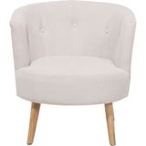 ODENZEN - Fauteuil - Wit - Polyester
