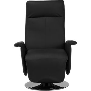 Beliani PRIME - TV-fauteuil - Zwart - Kunstleer