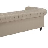 CHESTERFIELD L - Chesterfield bank - Beige - Polyester