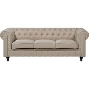 CHESTERFIELD L - Chesterfield bank - Beige - Polyester
