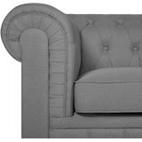 CHESTERFIELD L - Chesterfield fauteuil - Grijs - Polyester